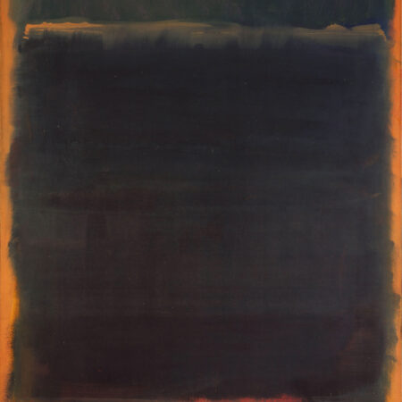 Πινακας σε καμβά ROTHKO - RED ORANGE BLACK - Rothko Mark Sticky 6