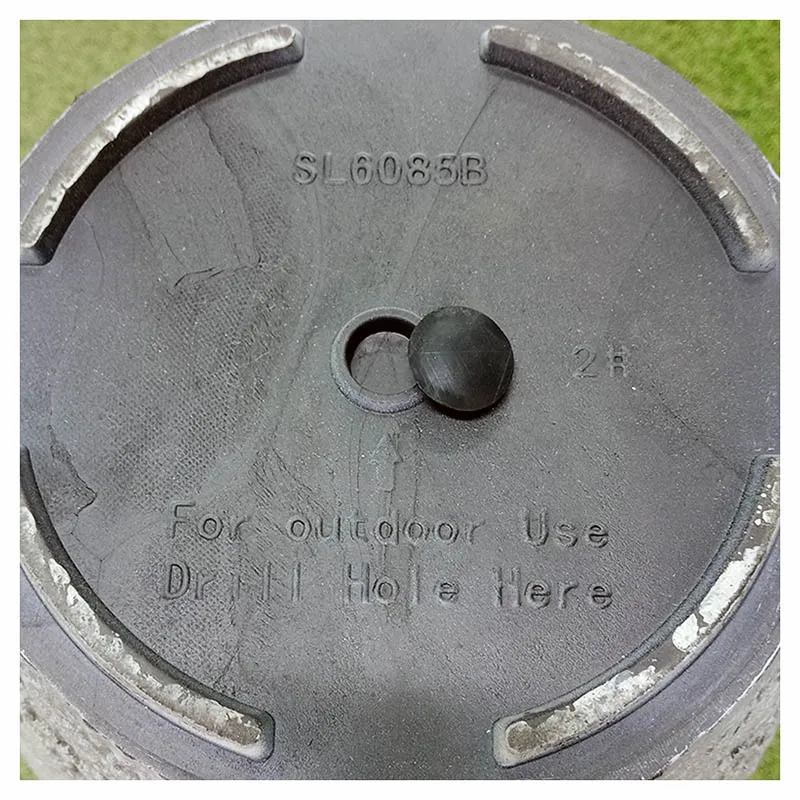 STONE POLYRESIN ΚΑΣΠΩ ΜΕ ΠΙΑΤΟ ΓΚΡΙ ΠΑΛΙΟ ΠΗΛΙΝΟ ΜΙΚΡΟ - Φ28x28cm