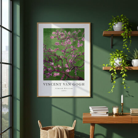 Πόστερ VAN GOGH - ALMOND BLOSSOM GREEN - Διασημοι Ζωγραφοι