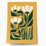 Πόστερ WHITE AND GREEN FLOWERS 2