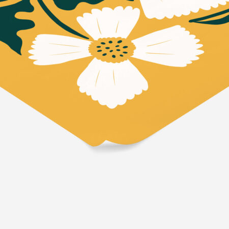 Πόστερ WHITE AND GREEN FLOWERS - Botanical - Λουλούδια Sticky 2