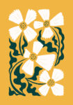Πόστερ WHITE AND GREEN FLOWERS