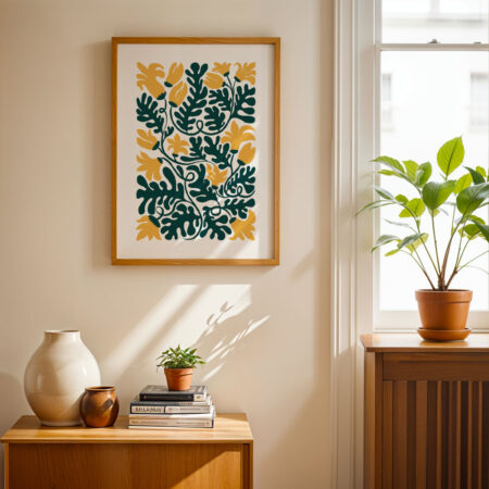 Πόστερ YELLOW AND GREEN FLOWERS - Botanical - Λουλούδια
