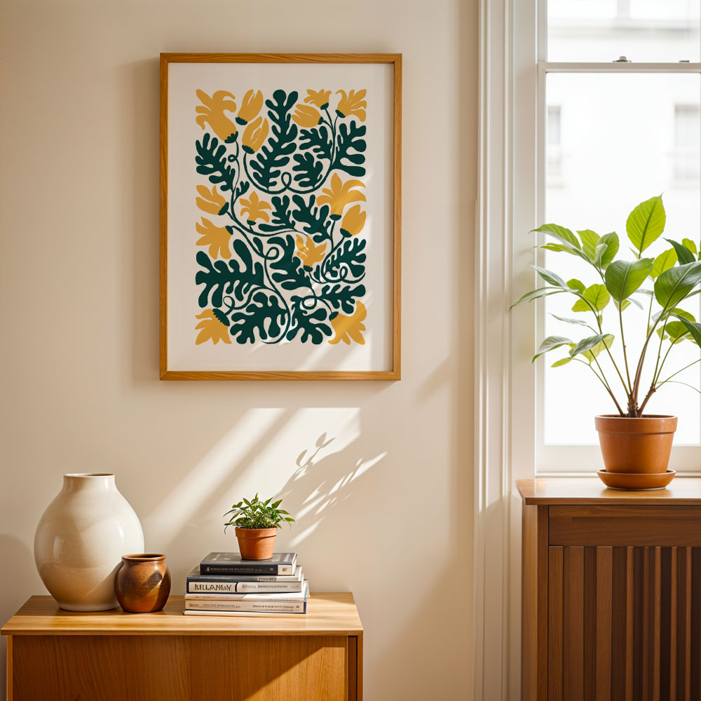 Πόστερ YELLOW AND GREEN FLOWERS