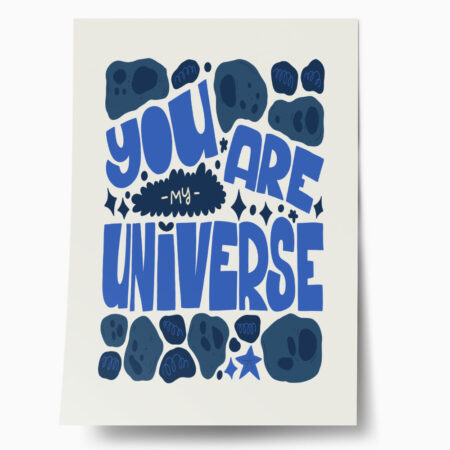 Πόστερ YOU ARE MY UNIVERSE - Φρασεις - Κείμενο Sticky 1