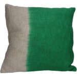 Μαξιλάρι Dip Dye Πράσινο Βαμβακερό 45x45cm