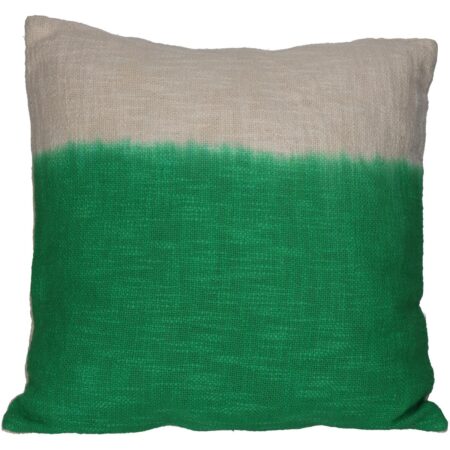 Μαξιλάρι Dip Dye Πράσινο Βαμβακερό 45x45cm - Διακοσμητικά Μαξιλάρια