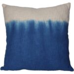 Μαξιλάρι Dip Dye Μπλε Βαμβακερό 45x45cm