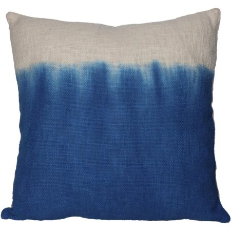 Μαξιλάρι Dip Dye Μπλε Βαμβακερό 45x45cm - Διακοσμητικά Μαξιλάρια
