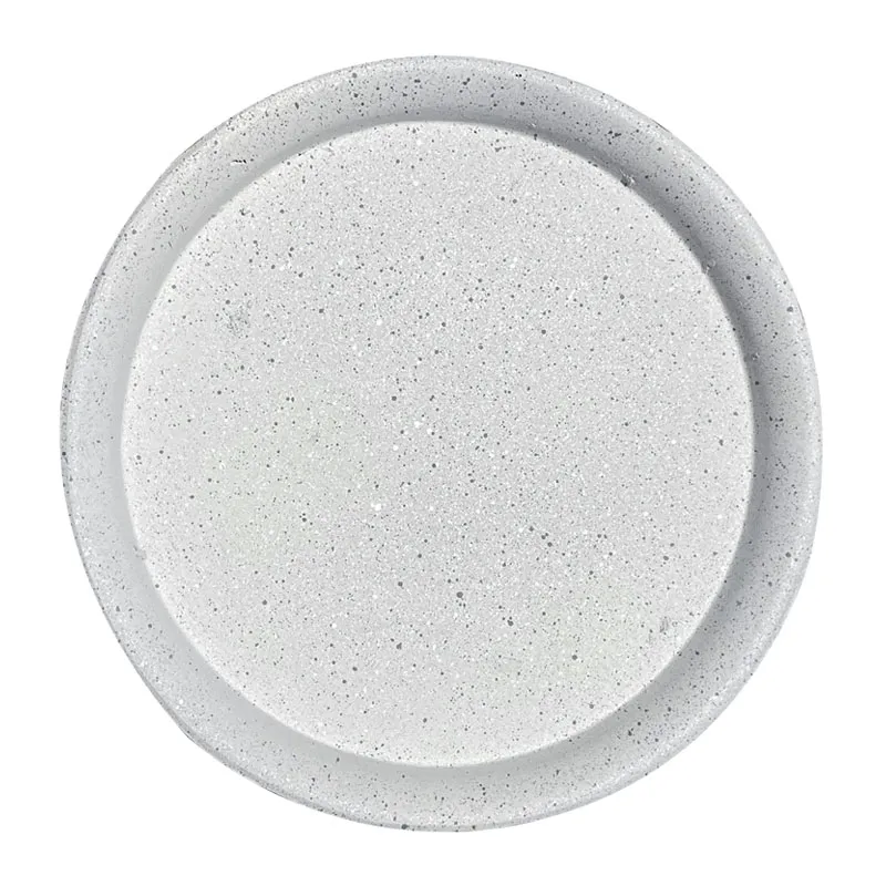 ΠΙΑΤΟ FIBER CLAY ΛΕΥΚΟ ΓΡΑΝΙΤΗ ΣΤΡΟΓΓΥΛΟ ΓΙΑ ΚΑΣΠΩ - Φ43x4cm