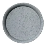ΠΙΑΤΟ FIBER CLAY ΓΚΡΙ ΓΡΑΝΙΤΗ ΣΤΡΟΓΓΥΛΟ ΓΙΑ ΚΑΣΠΩ - Φ52.5x4.5cm