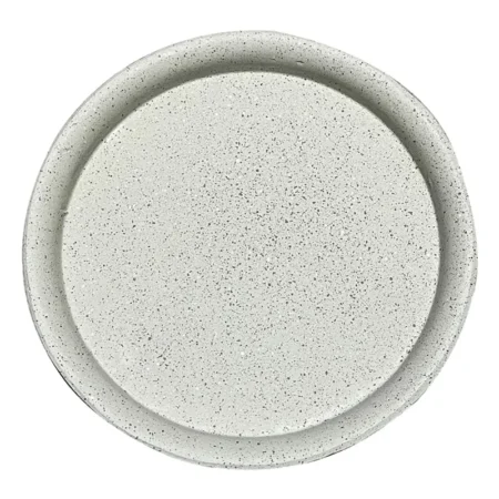 ΠΙΑΤΟ FIBER CLAY ΜΠΕΖ-ΓΡΑΝΙΤΗ ΣΤΡΟΓΓΥΛΟ ΓΙΑ ΚΑΣΠΩ - Φ32x3.5cm - Κασπω Sticky 1