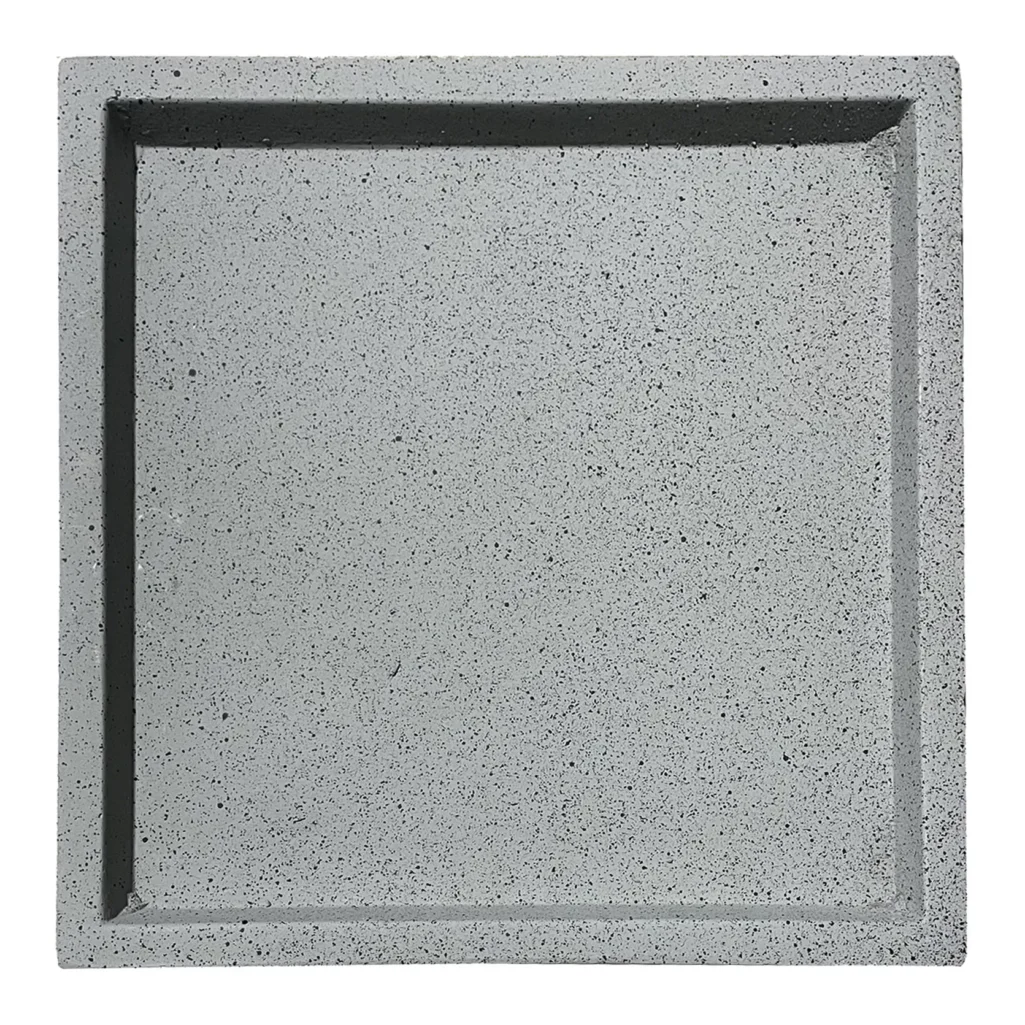 ΠΙΑΤΟ FIBER CLAY ΓΚΡΙ ΓΡΑΝΙΤΗ ΤΕΤΡΑΓΩΝΟ ΓΙΑ ΚΑΣΠΩ - 40.5x40.5x4cm