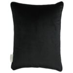 Μαξιλάρι Με Σχέδιο Τριαντάφυλλο Μαύρο Polyester 43x43cm