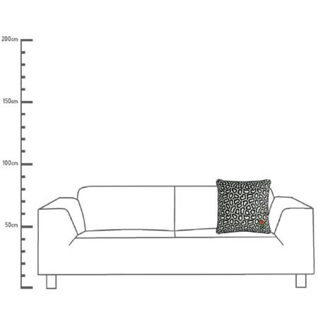 Μαξιλάρι Με Σχέδιο Τριαντάφυλλο Μαύρο Polyester 43x43cm - Διακοσμητικά Μαξιλάρια Sticky 3