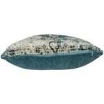 Μαξιλάρι Vintage Μπλε Βελούδο 45x45cm