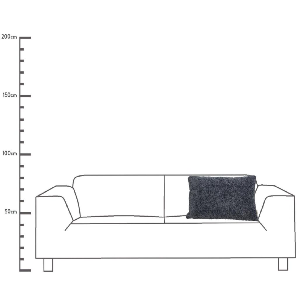 Μαξιλάρι Teddy Μπλε Polyester 40x60cm