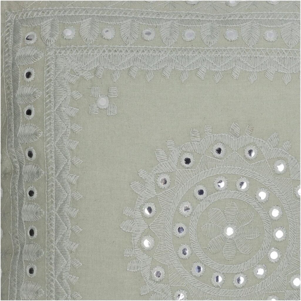 Μαξιλάρι Καθρέπτης Εκρού Βαμβακερό 45x45cm