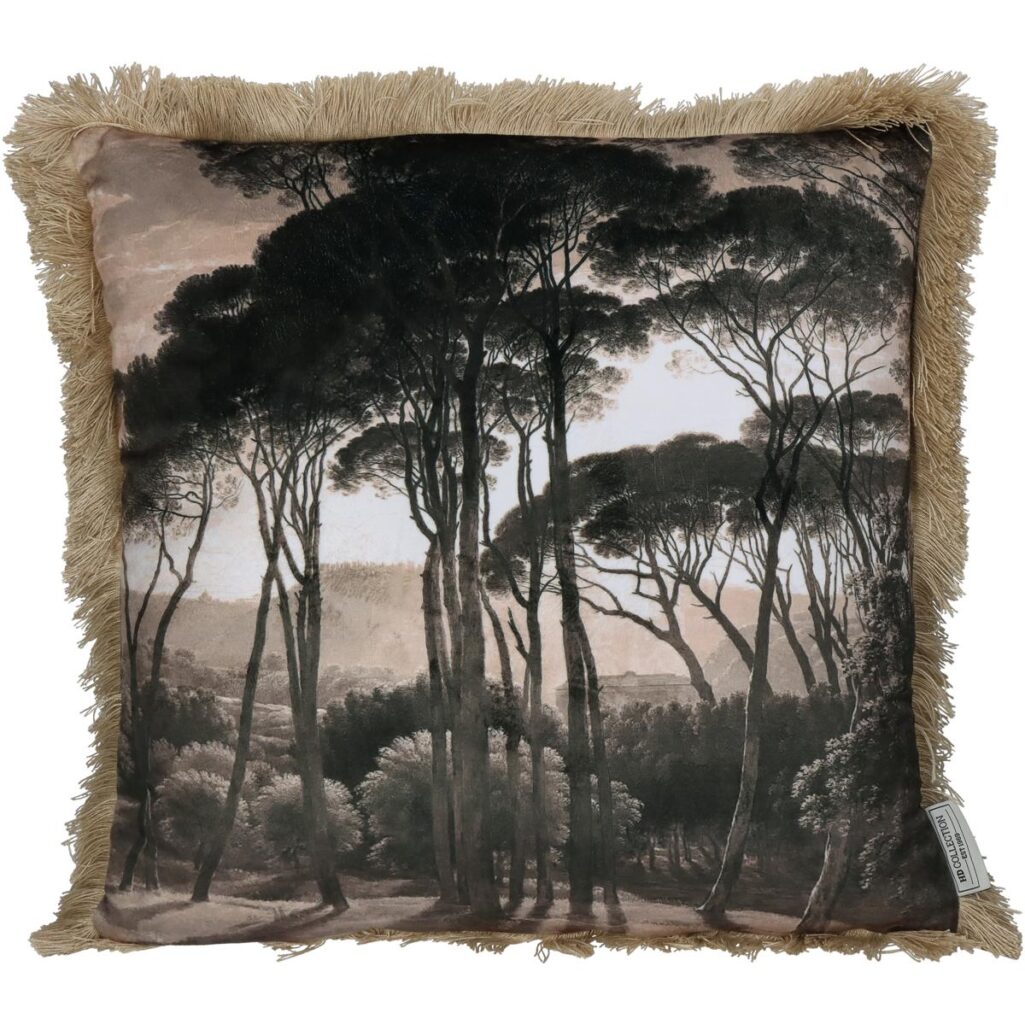 Μαξιλάρι Δάσος Καφέ Βελούδο 45x45cm