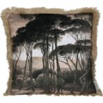 Μαξιλάρι Δάσος Καφέ Βελούδο 45x45cm