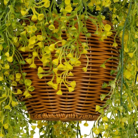 GOLDEN BELL WILLOW HANGING PLANT 20626 Τεχνητό Κρεμαστό Διακοσμητικό Φυτό Κίτρινη Ιτιά Μ40 x Π40 x Y60cm -  Sticky 3