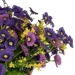 GERBERA HANGING PLANT 20637 Τεχνητό Κρεμαστό Διακοσμητικό Φυτό Ζέρμπερας Μ40 x Π40 x Y46cm