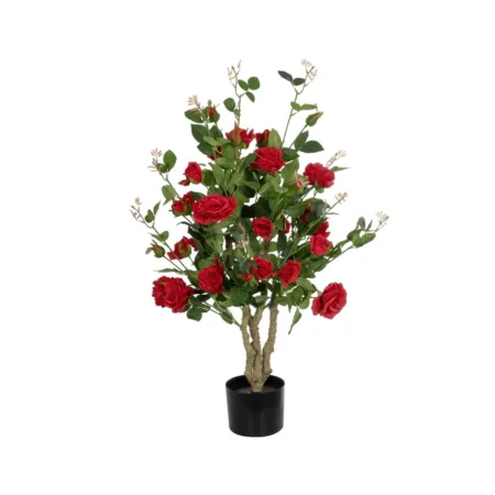 RED ROSES 21070 Τεχνητό Διακοσμητικό Δέντρο Τριανταφυλλιά Μ50 x Π50 x Υ90cm - Τεχνητα Ανθισμένα Δεντρα
