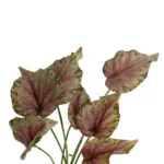 BEGONIA LEAVES ROOTED 21490 Τεχνητό Διακοσμητικό Φυτό Πολύχρωμη Βιγόνια Μ25 x Π14 x Υ35cm