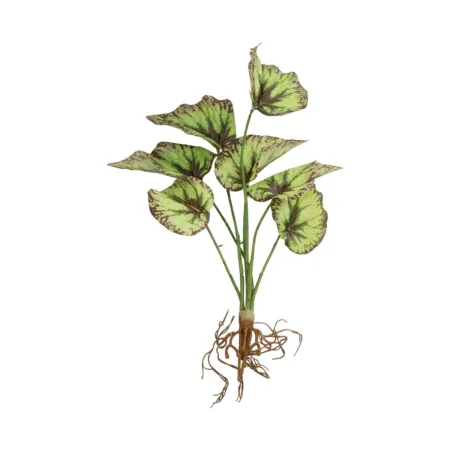 BEGONIA LEAVES ROOTED 21491 Τεχνητό Διακοσμητικό Φυτό Πολύχρωμη Βιγόνια Μ25 x Π14 x Υ35cm - 