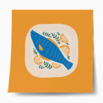 Πόστερ ABSTRACT FISH PLATE