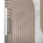Αυτοκόλλητο ψυγείου BEIGE GEOMETRICAL