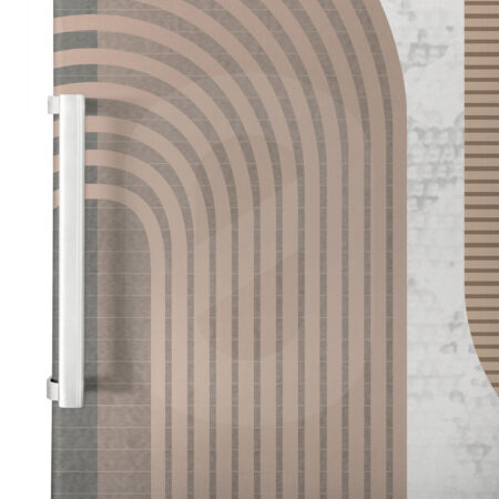 Αυτοκόλλητο ψυγείου BEIGE GEOMETRICAL - Αλλα Sticky 2