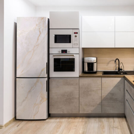 Αυτοκόλλητο ψυγείου BEIGE MARBLE - Απομιμηση υλικων Sticky 1