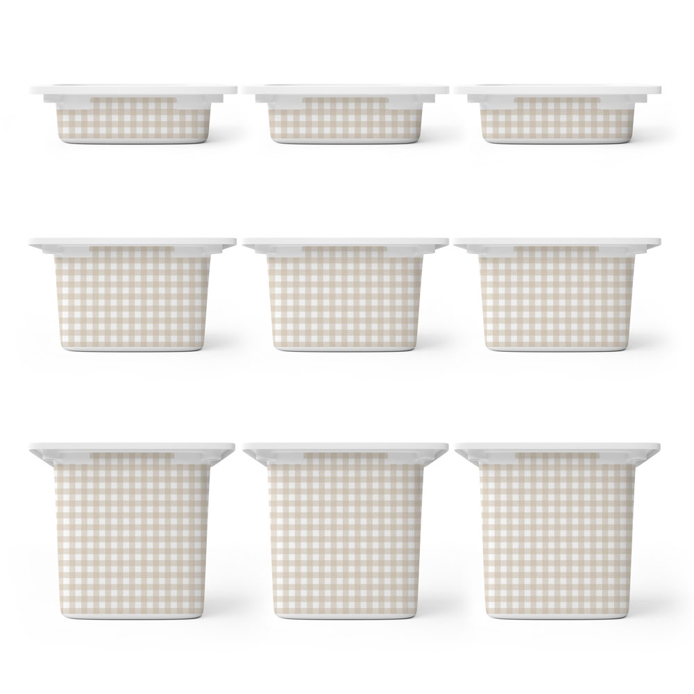 Αυτοκόλλητα για Κουτιά Αποθήκευσης Trofast BEIGE SQUARES