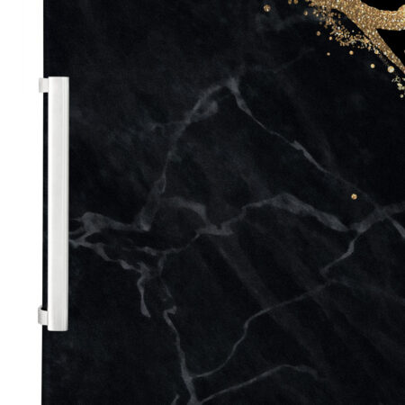 Αυτοκόλλητο ψυγείου BLACK AND GOLD MARBLE - Απομιμηση υλικων Sticky 2