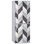 Αυτοκόλλητο ψυγείου BLACK AND WHITE MARBLE GEOMETRICAL