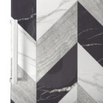 Αυτοκόλλητο ψυγείου BLACK AND WHITE MARBLE GEOMETRICAL