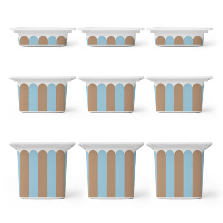 Αυτοκόλλητα για Κουτιά Αποθήκευσης Trofast BLUE AND BROWN STRIPES - Αυτοκόλλητα για κουτιά IKEA TROFAST Sticky 1