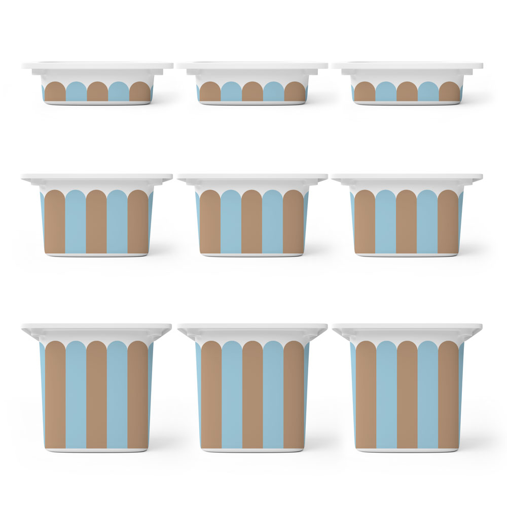 Αυτοκόλλητα για Κουτιά Αποθήκευσης Trofast BLUE AND BROWN STRIPES