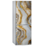 Αυτοκόλλητο ψυγείου BROWN AND GOLD MARBLE
