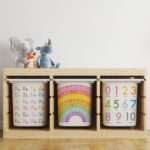 Αυτοκόλλητα για Κουτιά Αποθήκευσης Trofast CUTE EDUCATIONAL