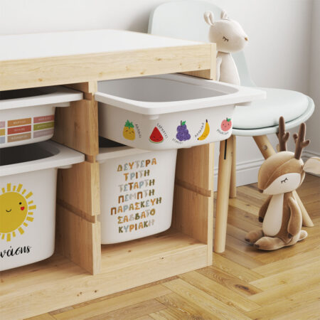 Αυτοκόλλητα για Κουτιά Αποθήκευσης Trofast CUTE EDUCATIONAL - Αυτοκόλλητα για κουτιά IKEA TROFAST Sticky 5