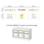 Αυτοκόλλητα για Κουτιά Αποθήκευσης Trofast CUTE EDUCATIONAL