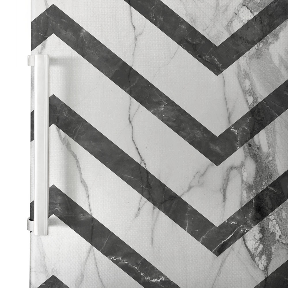 Αυτοκόλλητο ψυγείου GEOMETRIC BLACK AND WHITE MARBLE