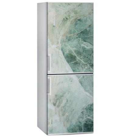 Αυτοκόλλητο ψυγείου GREEN AND BEIGE MARBLE - Απομιμηση υλικων