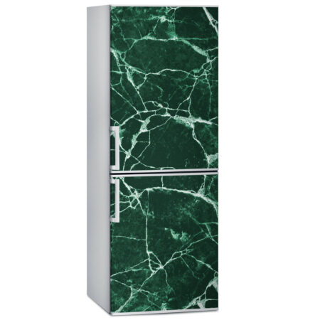 Αυτοκόλλητο ψυγείου GREEN AND WHITE MARBLE - Απομιμηση υλικων