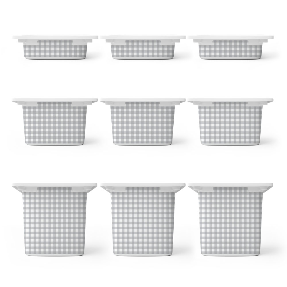Αυτοκόλλητα για Κουτιά Αποθήκευσης Trofast GREY SQUARES
