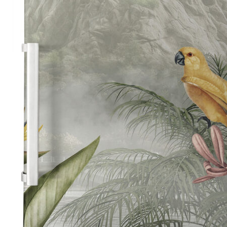 Αυτοκόλλητο ψυγείου JUNGLE PARROT - Floral Sticky 2