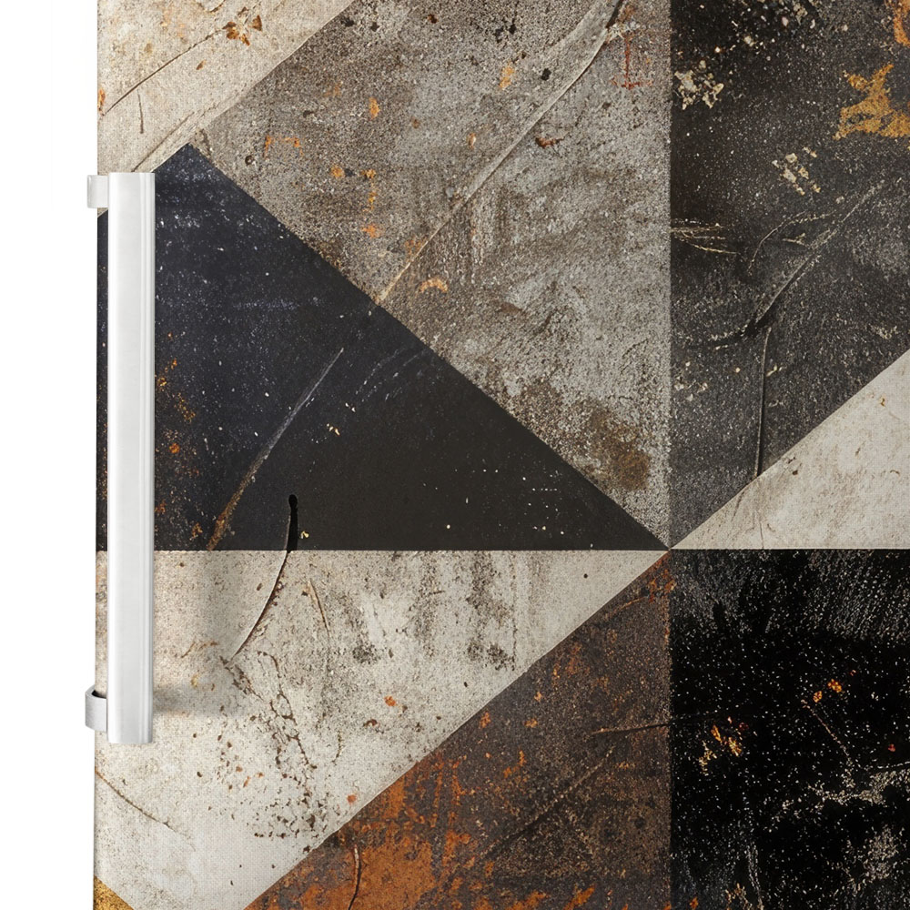 Αυτοκόλλητο ψυγείου MARBLE BROWN GEOMETRICAL