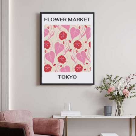 Πόστερ MATISSE STYLE BOTANICAL FLOWER MARKET TOKYO - Botanical - Λουλούδια